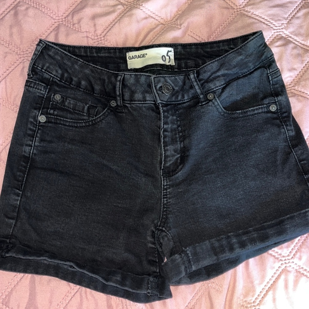 Garage Mid Rise Denim Shorts